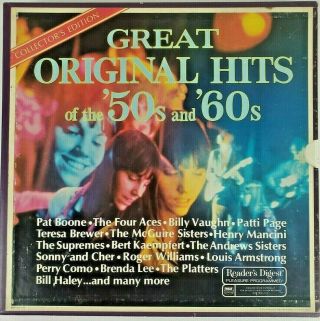 Collectors Edition Great Hits Of The 50s And 60s,  Readers Digest.  Vg