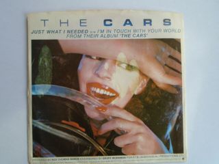 The Cars ‎– Just What I Needed 7 ",  Single,  Red