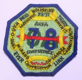 Oa Area 7 - 8 - 1971 Conference Pocket Patch - Wisconsin Lodges -