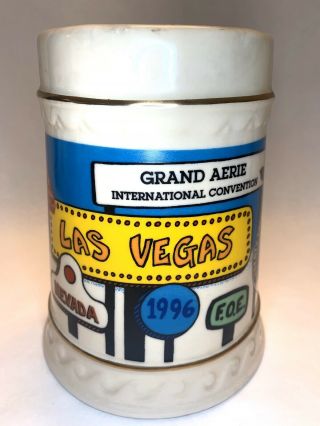 Vintage Las Vegas Stein Mug International Convention Fraternal Order Of Eagles