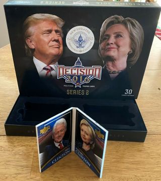 Bill & Hillary Clinton Decision 2016 Party Pals Gold Foil Booklet Ships