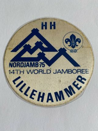 1975 World Scout Jamboree Home Hospitality Sticker Decal Lillehammer
