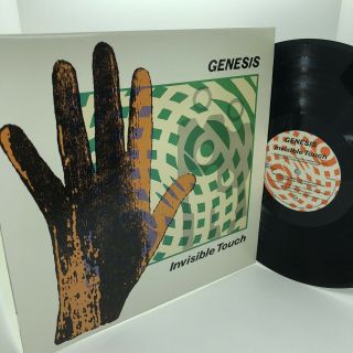 Genesis ‎invisible Touch Vinyl Record Lp Ex Phil Collins