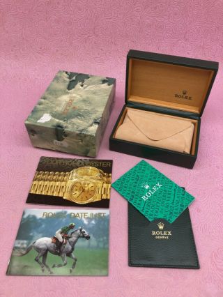 Rolex Datejust 16234 16233 Vintage Watch Box Case Booklet 68.  00.  2 B4453