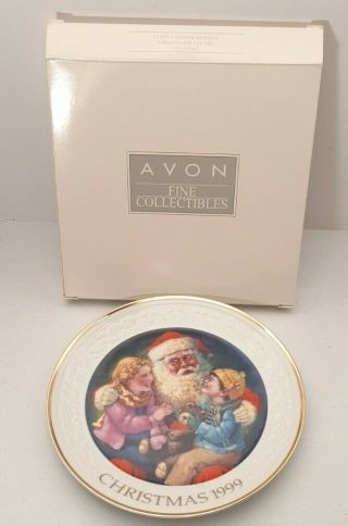 Avon Christmas Plate Santa 