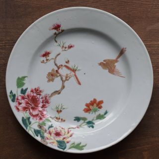 Antique Chinese Porcelain Plate First Half Of 18th C Yongzheng / Qianlong 2