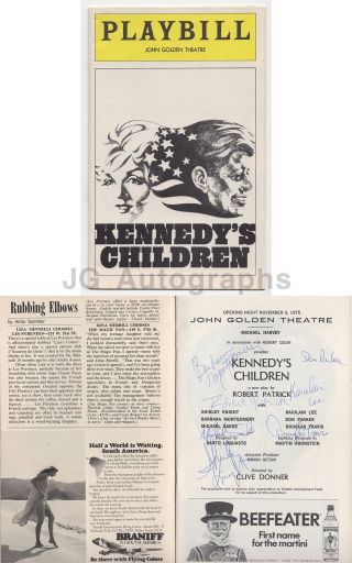 " Kennedy’s Children " Playbill Signed By 7 Cast Members