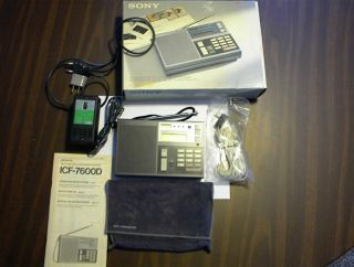 Vintage Sony Icf - 7600d Shortwave Radio