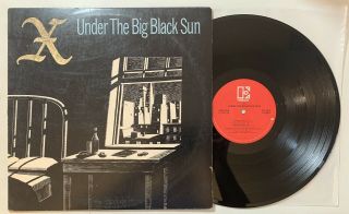 X - Under The Big Black Sun Lp 1982 Elektra W/inner Sleeve Vg,  /vg Alt Rock