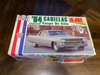 Rare Jo - Han 1/25 Scale 1964 Cadillac Coupe Deville Model Car Kit,  Unbuilt