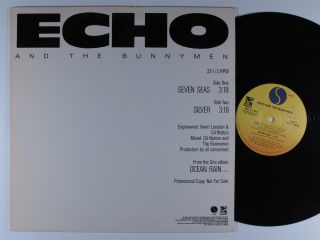 Echo & The Bunnymen Seven Seas Sire 12 " Vg,  Promo