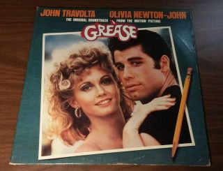 Grease Soundtrack 2 Lp Vinyl - Vg,  John Travolta Oliva Newton John