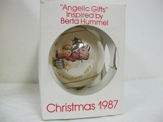 Vintage 1987 Schmid Berta Hummel Angelic Gifts Christmas Ornament W Box