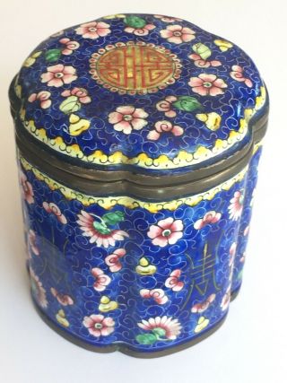 FINE Antique Chinese Canton Enamel Box 2