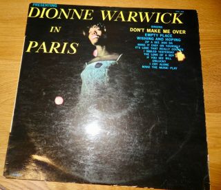 Rare Dionne Warwick In Paris,  1966 French Pressing Presence Mondial Fpx 248