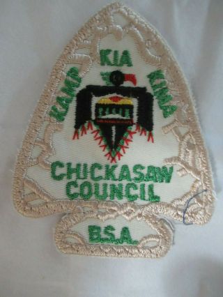 Bsa Camp Kia Kima Arrowhead Patch Chickisaw Council Ar,  Tn