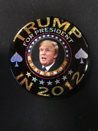 Donald Trump For President In 2012 Guardfrog Political Pinback Button 3 " Jh127