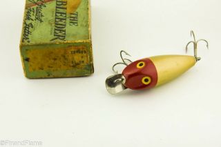 Vintage Early Texas Made Bleeder Box & Minnow Antique Fishing Lure LC6 3
