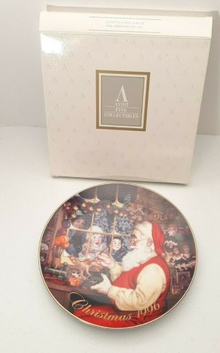 Avon Christmas Plate Santa 