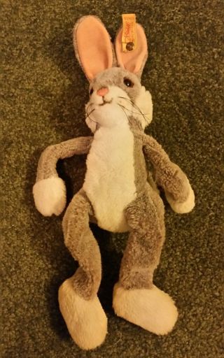 Vintage Rare Steiff Bugs Bunny Rabbit Stuffed Animal Doll 12 " Tall - Germany