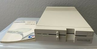 Vintage Commodore 5.  25 " 1571 Floppy Disk Drive With User Guide