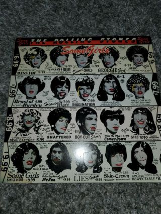 The Rolling Stones Some Girls Lp 33 Rpm Coc 39108 1978 Interlock Sleeve Vinyl Vg