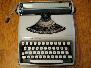 Vintage 1966 Remington Premier Portable Typewriter Grey,  Holland