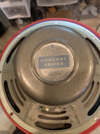 Vintage 12” Jensen Concert Series Speaker 8ohm C12r8 C7640 - 4