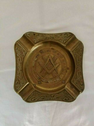 Vintage Freemason St.  Andrews Lodge No.  863 A.  F.  & A.  M.  700 Member Night Ashtray