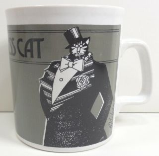 Vintage 1979 B Kliban Cats High Class Cat Ceramic Coffee Mug England Kiln Craft