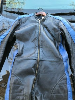 1970 ' s TT LEATHERS Vintage Motorcycle Leathers /Suit Cafe Style Racing 3
