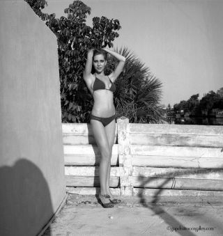 Bunny Yeager 60s Camera Negative Photograph Very Pretty Swimsuit Bathing Beauty