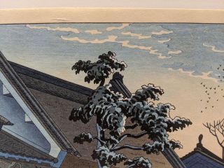1953 Takeji Asano Japanese Woodblock Print Ueno Kiyomizudo 3