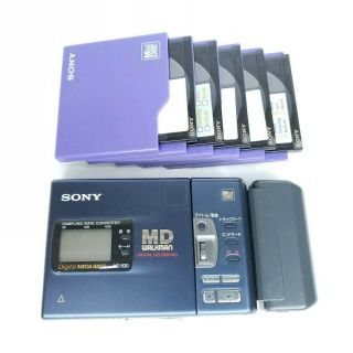 Sony Mzr30 Md Walkman Digital Player Recorder 5 Mini Disc Vintage Japan