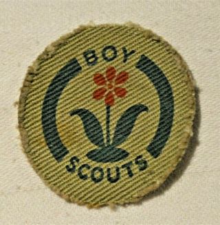 World War Ii Era Boy Scout Gardener Proficiency Award Badge Printed Canvas Troop