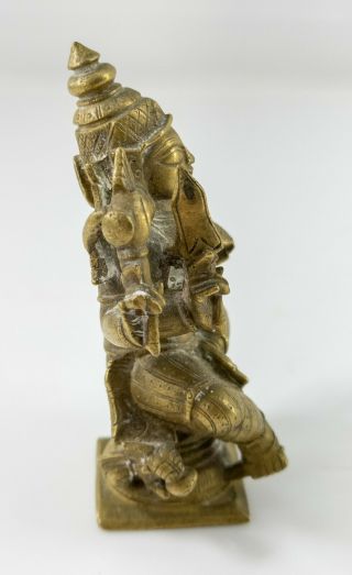 Antique Indian Cast Brass Bronze Hindu Deity Shiva Vishnu Statue Figure 3