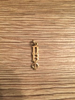 Pi Beta Phi 10k Gold Pendant