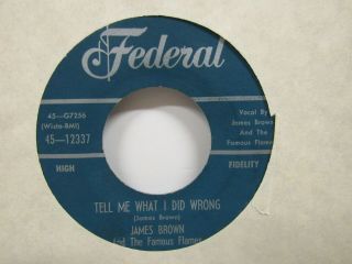 James Brown & The Famous Flames - Tell Me What I Did Wrong/try Me - R&b - 7 " 45rpm