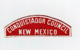 Boy Scouts Csp Red And White Rws Shoulder Conquistador Council Mexico 5