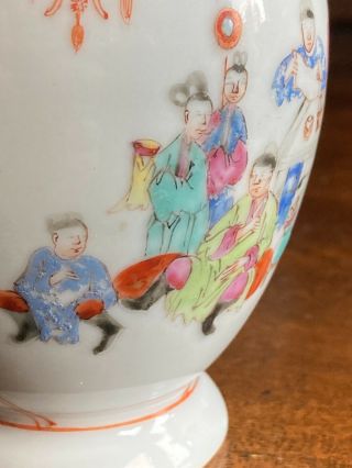 18th C Chinese Porcelain Tea Caddy Pot