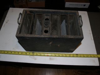 Vintage Antique Wood Willard Battery Box With 6 Interior Cells - Early 1910s