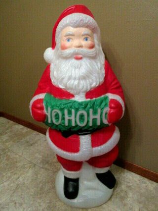 Vintage 1994 " Tpi " Christmas Santa Claus Hohoho Lighted Blow Mold - 40” Tall