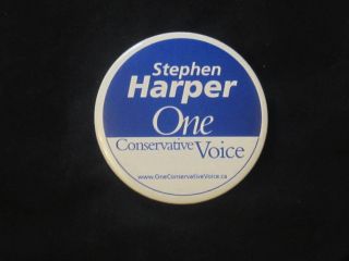 2004 Conservative Party Of Canada Leadership Stephen Harper Button Wow