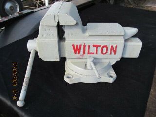 Vintage Wilton 645 Bench Top Vise 5 " Jaws Anvil Made In Usa -