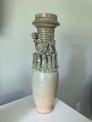 Authentic Antique Chinese Sung Dynasty Qingbai Funerary Urn As - Is
