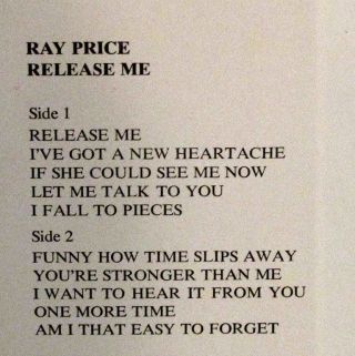 Ray Price Release Me 1970s Columbia Special Products P 13253 POP COUNTRY SS LP 3