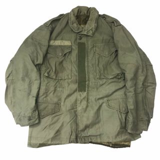 Vintage Vietnam M - 65 Field Us Army Military Hood Lined Og - 107 Jacket Coat Large