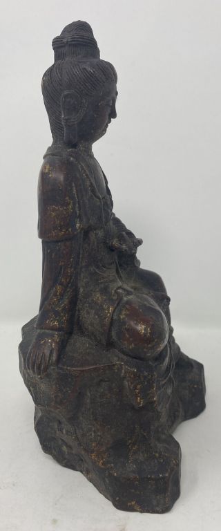 A Chinese Gilt Bronze Figure Of Guanyin 3