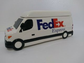 Express Truck Cookie Jar Container 12 " X 5.  2 W 4.  2 Rare Htf Vintage 2.  8lbs