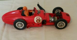 Vintage Cox Thimble Drome Gas Powered Mercedes Benz W - 196 Racer With Driver